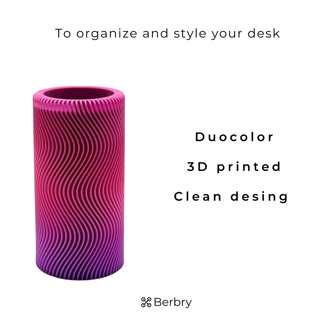 Modern Gradient Pencil Holder - Stylish & Functional Desk Organizer